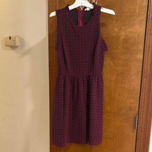 Xhilaration Sleeveless Midi Dress in Black and maroon
